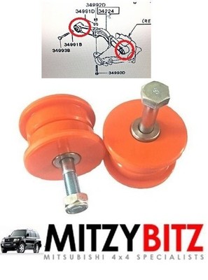 Rear Diff Support Bush Kit for Mitsubishi PAJERO SHOGUN V98W MK4 3.2 DiD