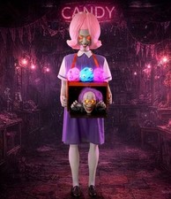 5,5 pies animado podrido algodón de azúcar niña halloween animatronic utilería preventa
