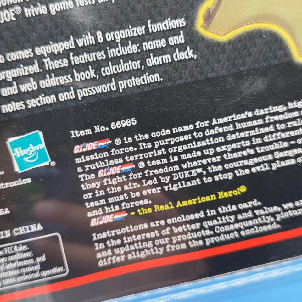 特种部队与眼镜蛇战斗计划师老虎电子 2002 复古密封!  — 第 2/4 张图片