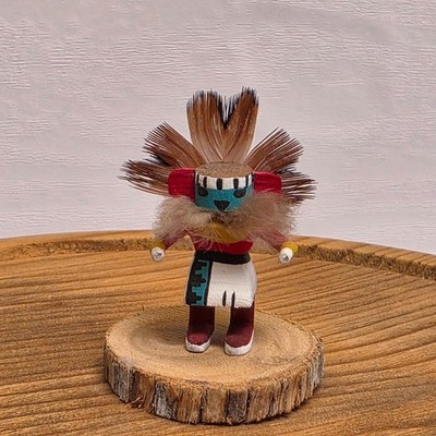 Miniatur 1,5'' Hopi Mashanta Katsina/Kachina Puppe 1997 signiert von GM