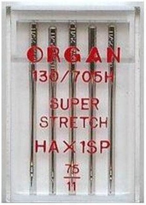 Nähmaschinennadeln, Super Stretch Größe 75/11 HAx1SP Original Orgelnadeln