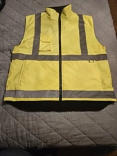 Wild Wear Mens Hi Vis Visibility Yellow Fleece Lined Vest New Without Tags 