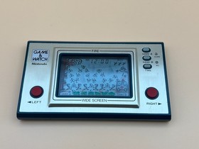 Vintage 1981 Nintendo Game & Watch Fire FR-27 Crystal Screen CIB Tested Working