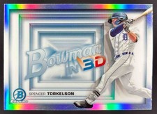 2022 Bowman Baseball Spencer Torkelson in 3D Chrome #B3D-11 RC Detroit Tigers