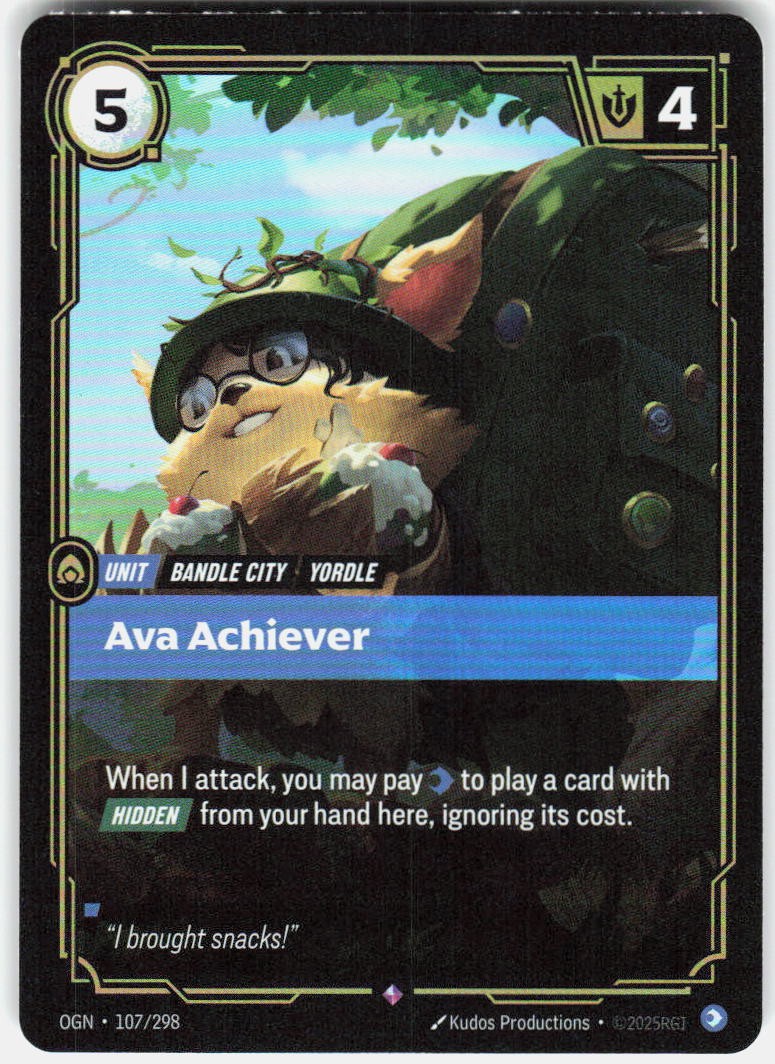 Ava Achiever Foil 107/298 Origins Riftbound League of Legends