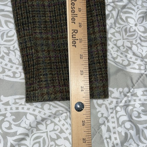 Orvis Women's Wool Tweed Hacking Jacket SportCoat Sz 18 Button Up Grn Plaid EUC - Picture 23 of 24