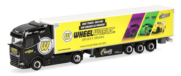 Herpa, Daf Xg 4X2 Mit 3-Achs-KüHlanhäNger KALBITZ-WHEELWORLD Driver Dream, 1/...-image