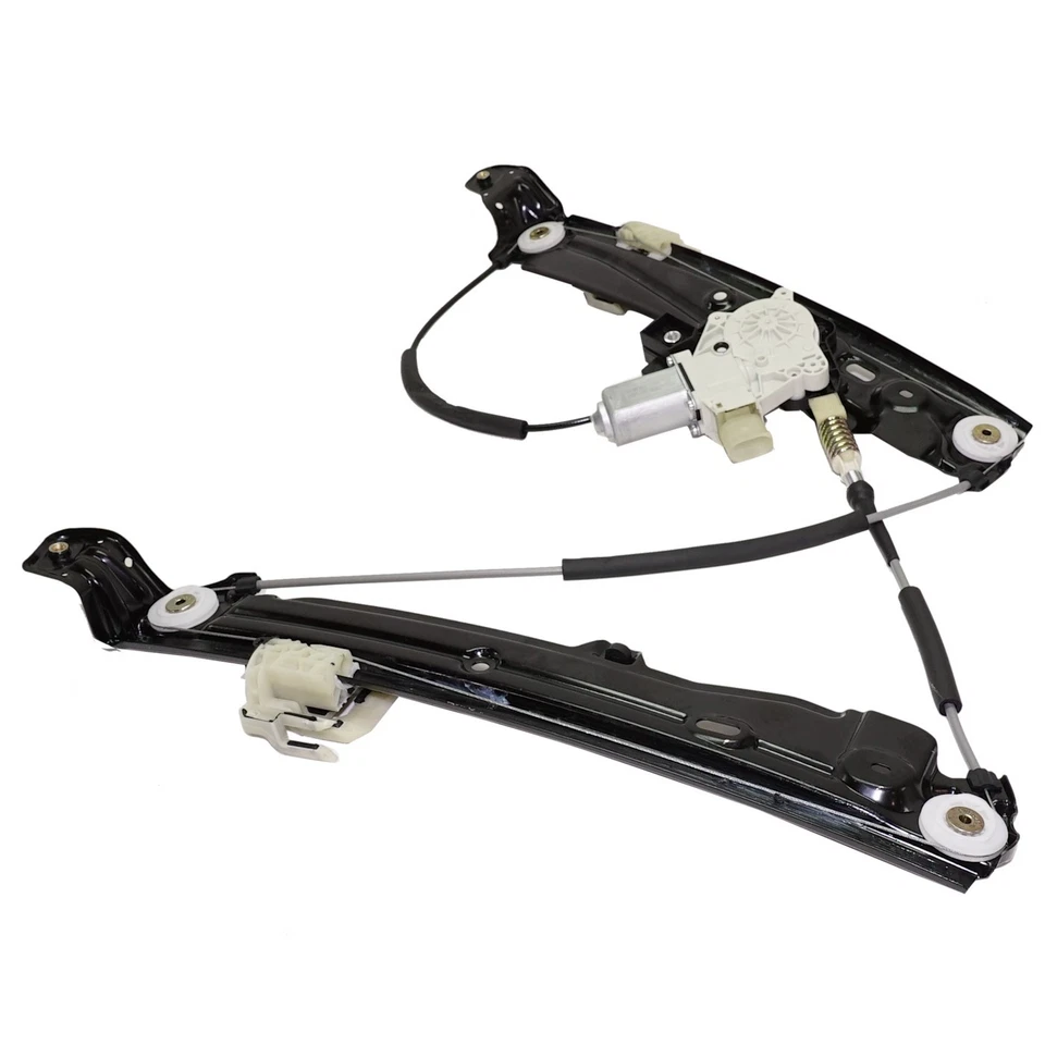 Set of 2 Window Regulators Glass Front Driver & Passenger Side for 550 535 Pair - Image 4 of 4