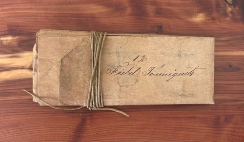 RARE Civil War Medical Ephemera - Original Hand-Inscribed "12 Field Tourniquets"