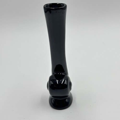 Frankomaa Vintage Black Onyx #31 Snail Bud Red Ware Pottery 6” Tall Vase - Picture 2 of 10