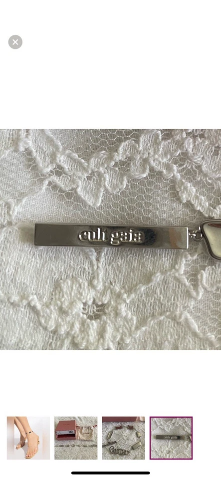 Tornozeleira Cult Gaia Malásia prata brilhante - Imagem 4 de 4