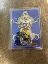 2024 Panini Mosaic Donald Driver #248 No Huddle Blue Mosaic Prizm /75