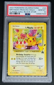 Birthday Pikachu Psa 10 | eBay
