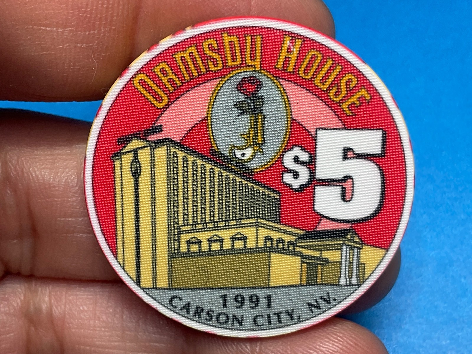 $5——Ormsby House-—-Carson City Nevada Casino Chip—— Excellent Condition—-Z-4812