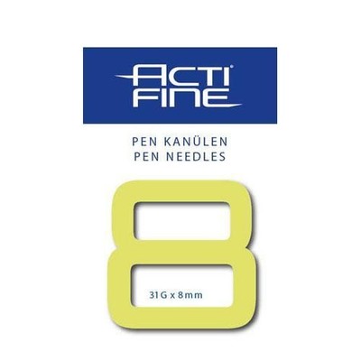 ACTI FINE Penkanülen 31 Gx8 mm 100 St PZN 7667925