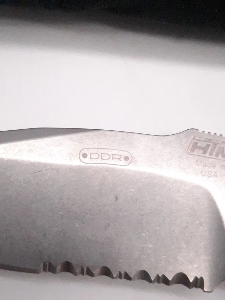 Cuchillo Plegable Hecho a Mano HTM Darrel Ralph Pistola Verde Martillo Nuevo con Caja Foto 2 de 4