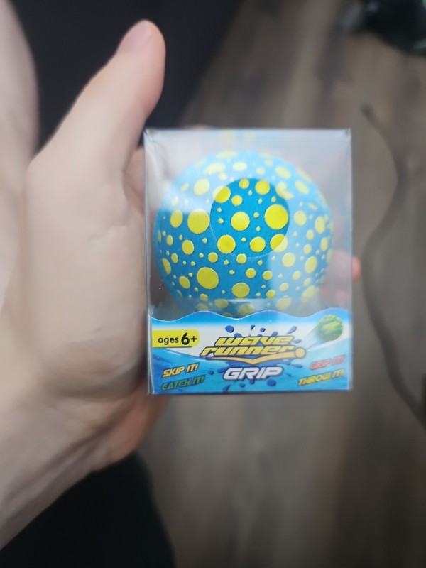 Wave Runner Grip it Water Skipper Bounce Pool Ball 2.1 inch Waterproof Toy