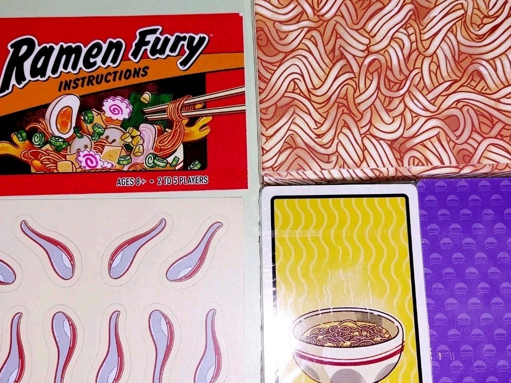 Ramen Fury Card Game Unused RefB Advertising