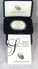 2015-W Proof American Silver Eagle Dollar $1 Box & COA US Mint Bullion OGP