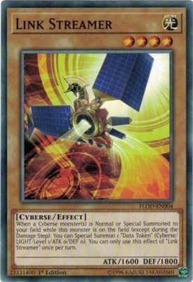 Link Streamer - FLOD-EN004 - Common - 1st Edition - Lightly Played