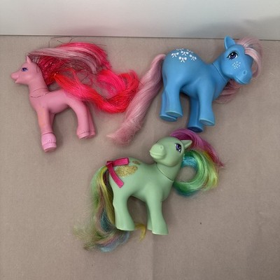 Vintage My Little Pony Restposten 3 Ponys - Fliege, G2 Lady Cupcake, Sunlight 