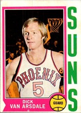 1974-75 Topps #160 Dick Van Arsdale basketball card 10QQQQ