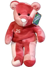 Ty Salvinos Bamm Big Bammers Red 1999 Mark McGwire 25 Beanie Bear Collectible