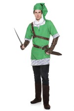 Adult Men's Big Hearted Elf Costume