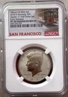 2019-S Kennedy Half Dollar 50C Apollo 11 Silver Proof NGC PF69 Enhanced Rev
