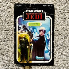 LUKE SKYWALKER JEDI KNIGHT Star Wars ROTJ Vintage 79 Back Card 1983 MOC