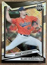 2022 Panini Elite Extra Edition - Blake Burkhalter #76 Prime Numbers A /204 (RC)