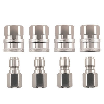 #ad #ad 3 8quot; Quick Connect Pressure Washer Adapter for Pump Hose Ball Valve 8PCS $30.05