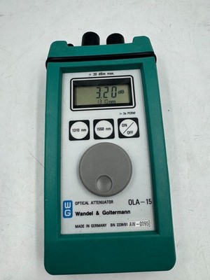 Wandel & Goltermann OLA-15 Optical Attenuator Portable Testing Viavi 1260-1625nm