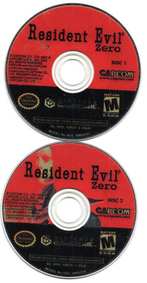Resident Evil Zero Game Cube Discs Only Tested Working With Scratches