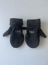 HEAD Toddler Baby Infant Charcoal Gray Sensatec Mittens Gloves 5.25" 2.75" XS
