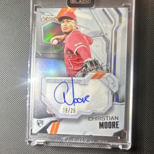 2026 Topps Chrome Black Christian Moore Ivory Autographs (RAW)