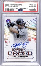 2022 Topps Pristine Pure Power #PPA-EM Edgar Martinez PSA 10 GEM MINT Auto Marin