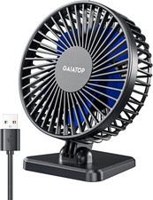 Gaiatop USB Desk Fan Small But Powerful Portable Quiet 3 Speeds Wind