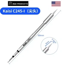 Kaisi T245 Solder Iron Pointed Tip, C245-I C245 Best For Aifen & Sugon