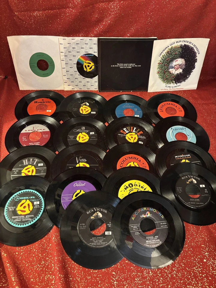 45 RPM Records Lot | 42 total records! | Amfile Platter-Pak | 1961 | Christmas Foto 4 de 4