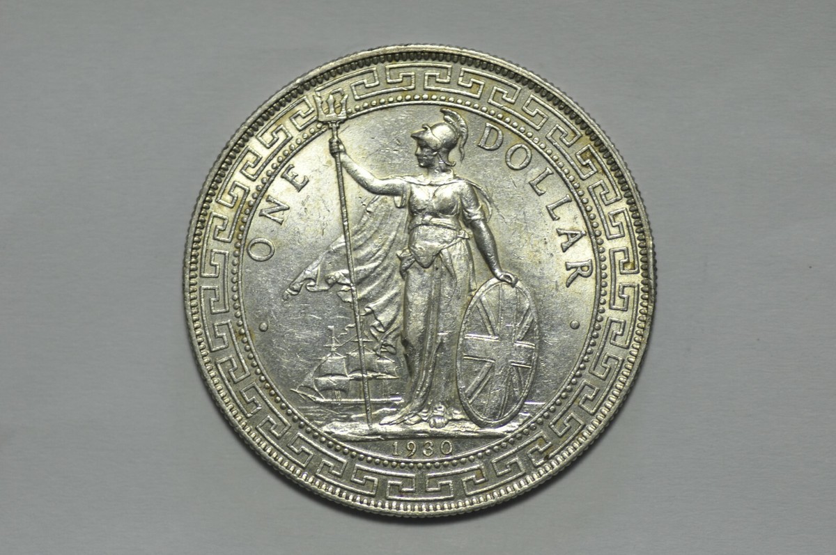 British Trade Dollar 1930 Silver Coin ( Weight : 26.89 g