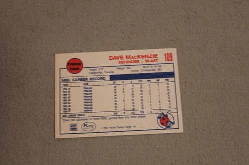1987 Pacific MISL Soccer Cards Complete Finish Fill Your List Set U-Pick #1-110 - 第 222/224 張圖片