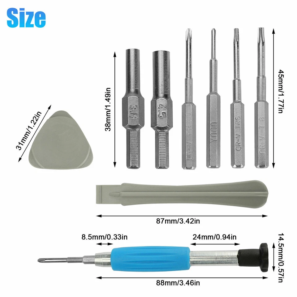 Repair Tool Kit Screwdriver for Nintendo NES SNES N64 Sega Set Game Boy Consoles - Image 2 of 4