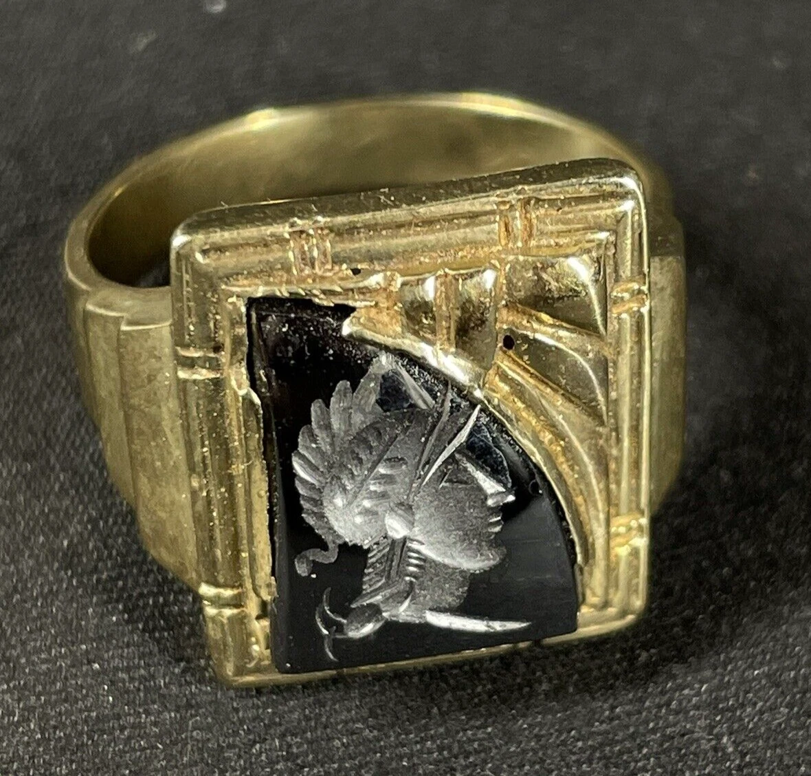 Hematite Yellow Gold 10k Rings for Men for sale - eBay