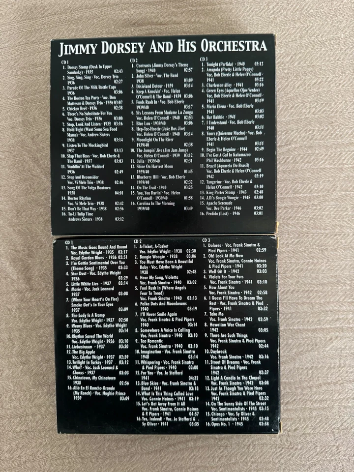 Jimmy Dorsey & Tommy Dorsey with Frank Sinatra Bundle (2 x 3 CD Box Sets) - Bild 3 von 4