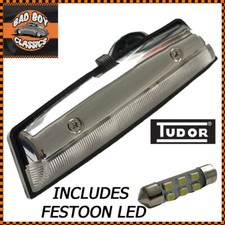 Classic Car Chrome Interior Lamp Light On / Off Switch BHA5138 + LED BULB