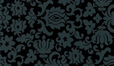 Classic Ornament schwarz Fablon selbstklebende Rückseite Vinyl 45 cm x 2 m FAB10108
