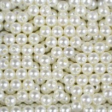 Wholesale 4 6 8 10 12 14mm Beige ABS Pearl Imitation Pearl Round Jewelry Beads