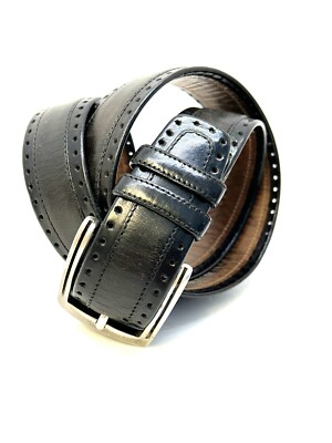 Mezlan belt NEW MEZLAN Belt Sz. 36 Genuine Leather Brown 1 1/4 main image 4
