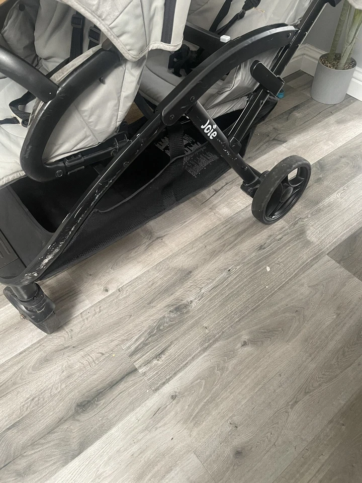 Joie Evalite Duo Double Tandem Baby Stroller Buggy -Grey With Raincover - Image 3 of 4